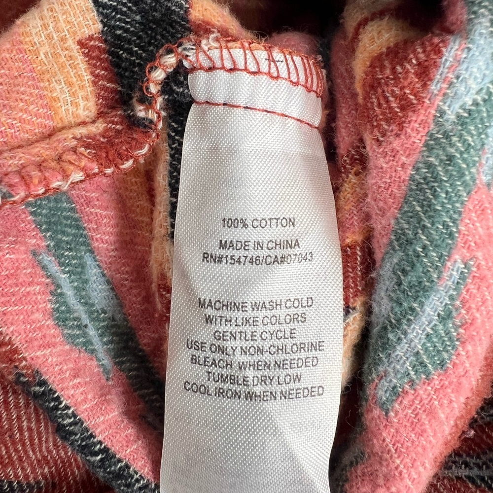 Mountain and Isles Women’s Chamois Shirt Aztec Print Women’s Size Large - Picture 4 of 6